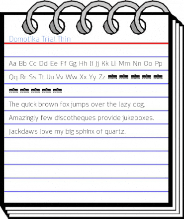 Domotika Trial Thin Font