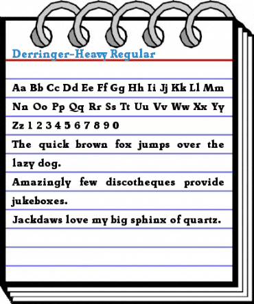 Derringer-Heavy Regular Font