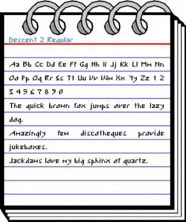 Descent 2 Regular Font