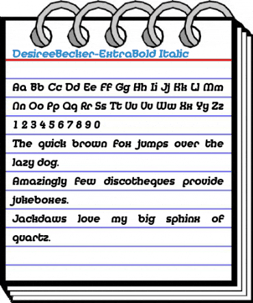 DesireeBecker-ExtraBold Font