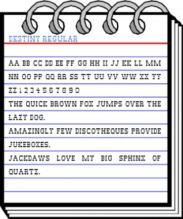 Destiny Regular Font