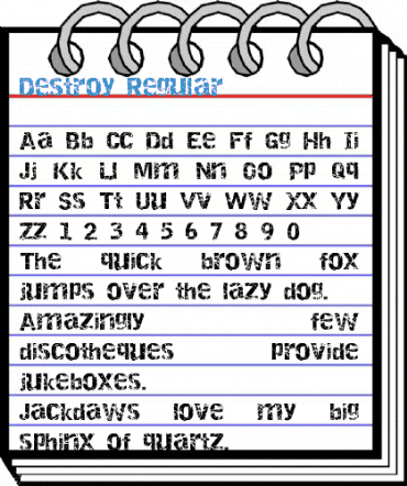 Destroy Regular Font