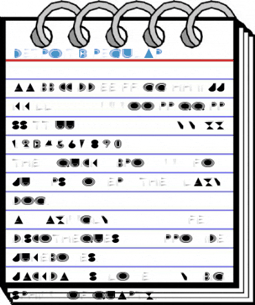 Detroit 3 Regular Font