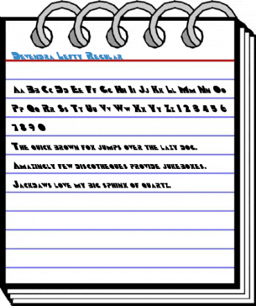 Devendra Lefty Regular Font