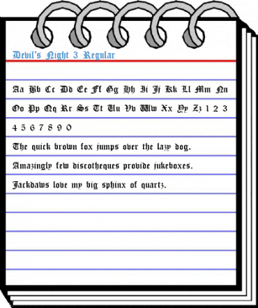 Devil's Night 3 Regular Font