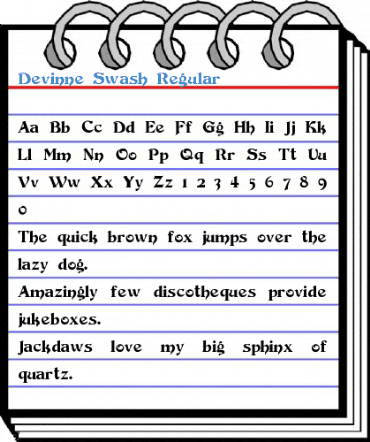 Devinne Swash Regular Font