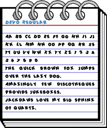 DEVO Regular Font