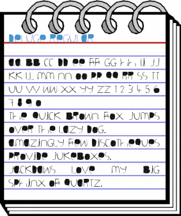 Deluge Regular Font