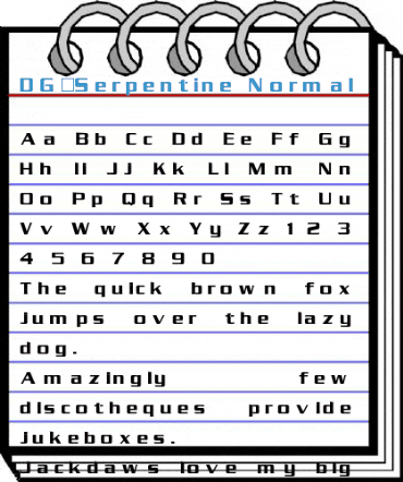 DG_Serpentine Normal Font