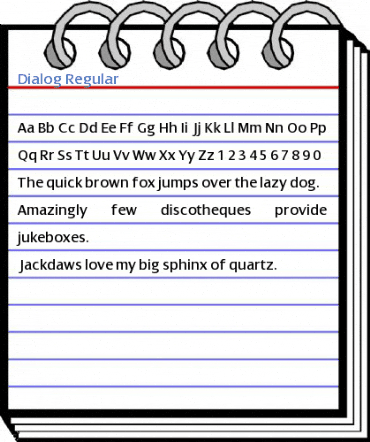 Dialog Regular Font