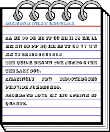 Diamond Inlay Regular Font
