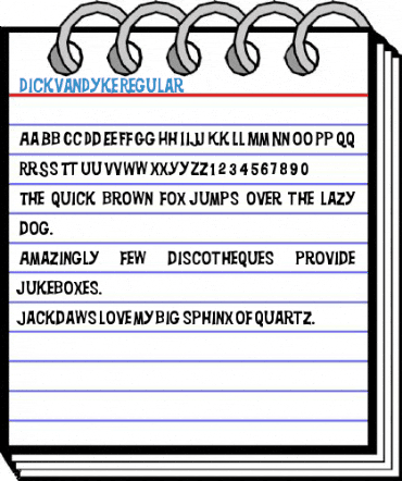 DickVanDyke Regular Font