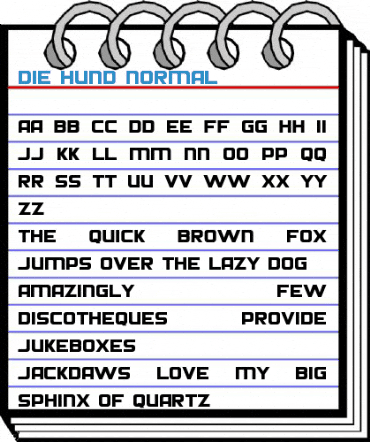 Die Hund Normal Font