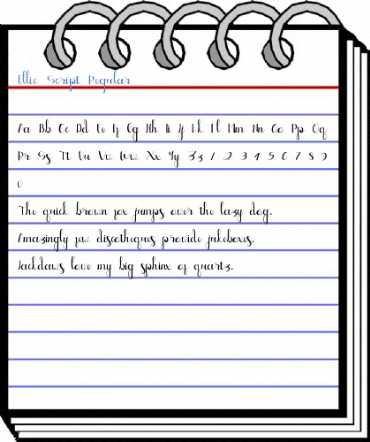 Ellic Script Regular Font