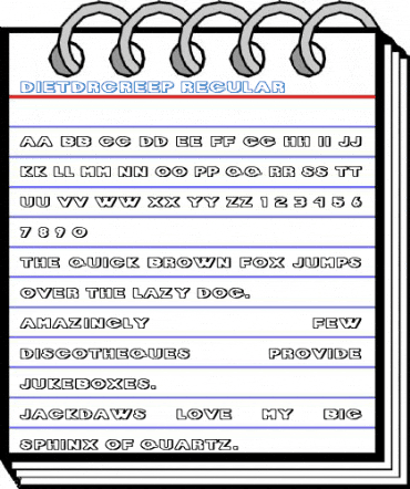 DietDrCreep Regular Font