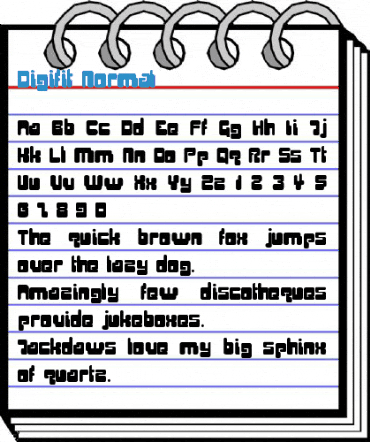 Digifit Normal Font