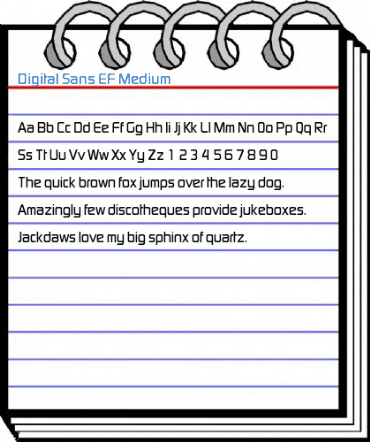 Digital Sans EF Medium Font