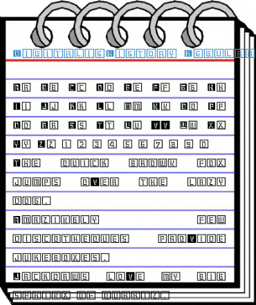 DigitalisHistory Regular Font