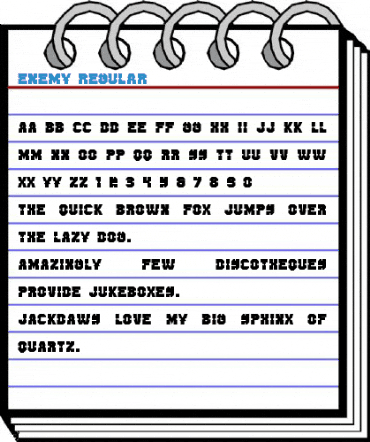 Enemy Regular Font