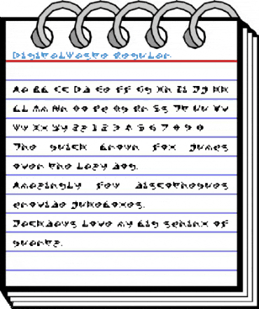 DigitalWaste Regular Font