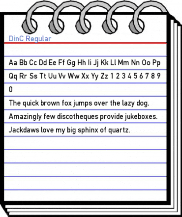 DinC Regular Font