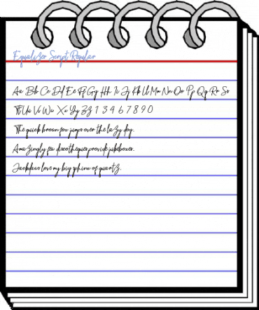 Equalizer Script Regular Font