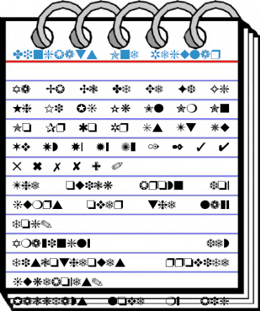 Dingbats One Regular Font