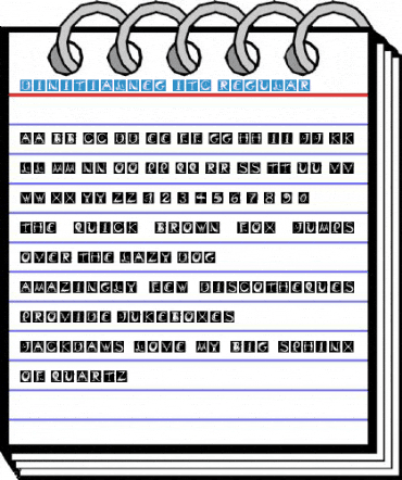DinitialNeg ITC Regular Font