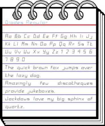 Diodes Regular Font