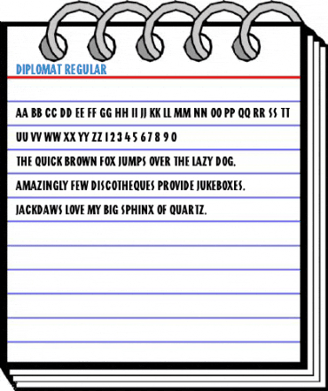 Diplomat Regular Font
