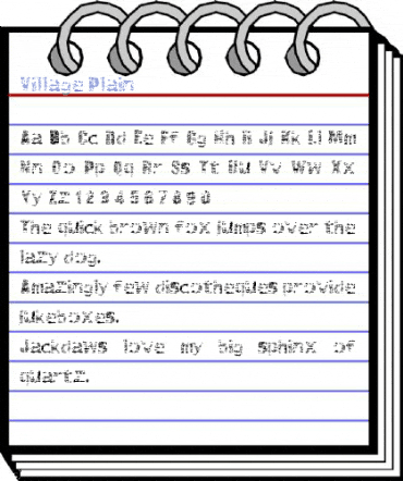 Village Plain Font