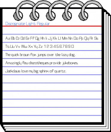Discognate Light Regular Font