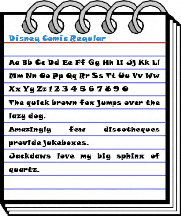 Disney Comic Regular Font