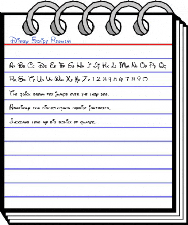 Disney Script Regular Font