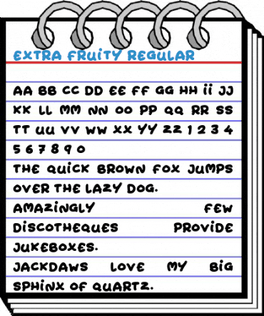 Extra Fruity Regular Font