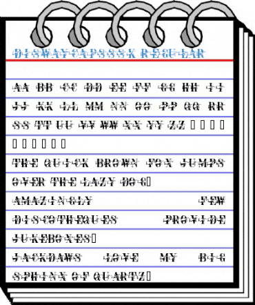 DiswayCapsSSK Regular Font