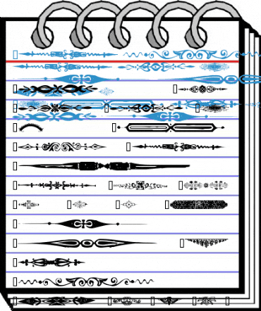 DividersTwo Regular Font