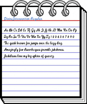 DivineIntervention Regular Font