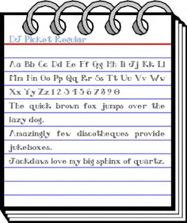 DJ Picket Regular Font