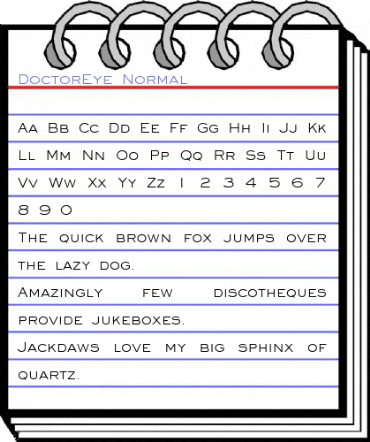 DoctorEye Normal Font