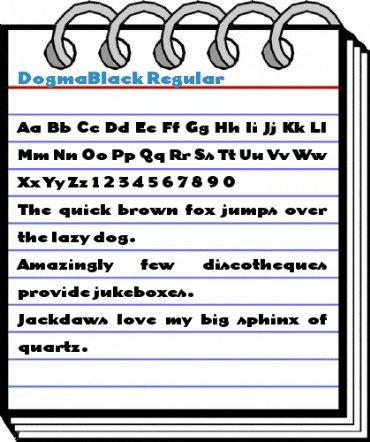 DogmaBlack Regular Font