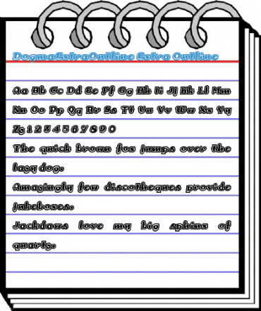 DogmaExtraOutline Font