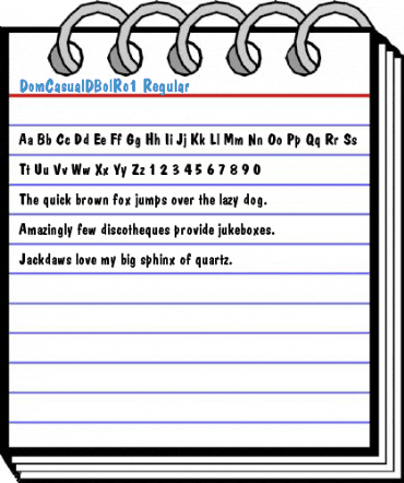 DomCasualDBolRo1 Regular Font