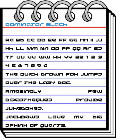 Dominator Black Font