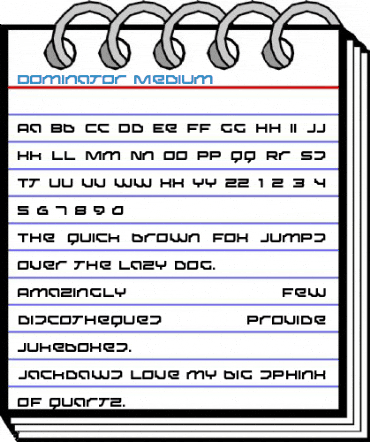 Dominator Medium Font