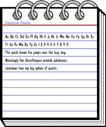 Dominican Regular Font
