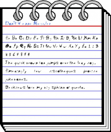 Don't Wanna Regular Font