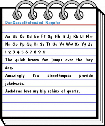 DonCasualExtended Font
