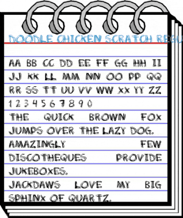 Doodle Chicken Scratch Regular Font