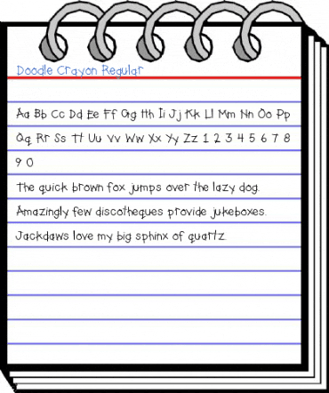 Doodle Crayon Regular Font